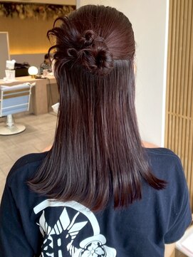 【ヘアセット】カチモリヘア / ハーフアップアレンジ