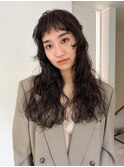 ロングパーマ ウェーブパーマ スパイラルパーマ ロングウルフ