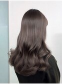 ミルクティーベージュブリーチなしダブルカラーレイヤーカット