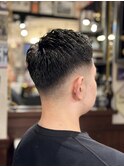 the barberスタイル!ミドルスキンフェード!