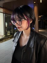 シティ オモテサンドウ(CITY omotesando)&nbsp;ショートボブ×インナーカラー
