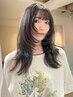 【伸ばし中メンテナンス】 前髪カット+カラー /顔周りレイヤー/顔周りカット