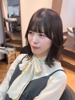 hyon myon/RISEbyREVO 綾瀬店【ヒョンミョン】&nbsp;ハッシュカット/デザインカラー/グレージュ[綾瀬駅/韓国ヘア]