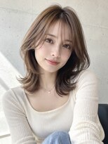 ノア(NOA) 【NOA】小顔くびれレイヤー透明感ミルクティーベージュ