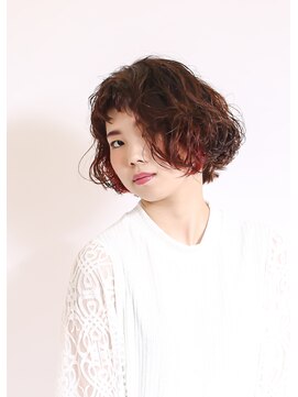 ニコヘアー(niko hair) 赤系ボブ♪