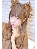 【メイズ東中野・鍛原志行】ハーフツインお団子アレンジ