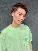 ツーブロアップバングショート