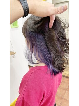 ルオーゴ(Luogo) インナーカラー×ブルーラベンダー