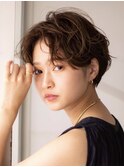 ハンサムウェーブマッシュショート/大人ショート/30代/40代