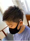 男の子カット　ツンツンツーブロック