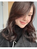 ヘアーサロン クスキ(hair salon KUSUKI) 長めの前髪からサイドにつながるレイヤーカット