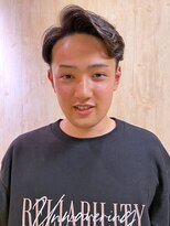 タカギ(TAKAGI) ビジネスショートパーマツーブロックサイドパートフェード38