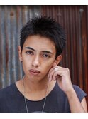 ビジネスショート 刈り上げないショート アップバング
