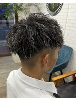 ココテラス(coco terrace)&nbsp;ツイスト/ホワイトメッシュ/メンズパーマ/メンズヘア