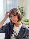 マチルダボブ　ミルキーベージュカラー　ボブ