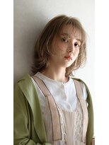 エン(en,)&nbsp;ハイトーンベージュ/レイヤーカット/ウルフレイヤー