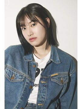 フェイバリットガーデン(favorite garden) 20代30代大人かわいい外ハネボブ×ブルーブラック