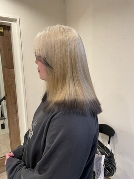 ユニコ(unico) デザインカラー/裾カラー/レイヤーカット