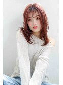 ロングレイヤー 透明感カラー 白髪ぼかし 名東区 大人女性