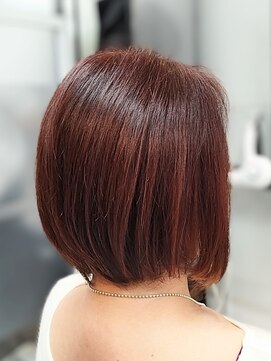 ヘアースタジオ ジェイワン(hair studio J ONE) 30代40代50代60代ショートボブ白髪ぼかしピンク系ブリーチ無し