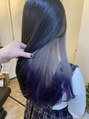 エンリー(ENlee)&nbsp;#ロングヘア#インナーカラー#ホワイトカラー#パープルカラー