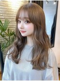 ミルクティーベージュ レイヤーカット 10代20代