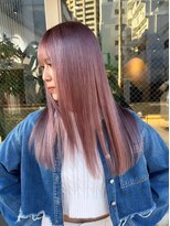 アドア 横浜(ADORE) 【ADORE横浜】ニュアンスピンクブリーチカラー