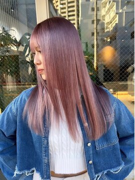 アドア 横浜(ADORE) 【ADORE横浜】ニュアンスピンクブリーチカラー