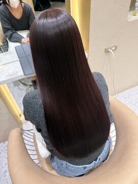 プアメリア 名古屋(Puamelia) 艶カラー/暖色カラー/ピンクブラウン/ケアカラー