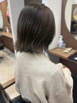リッチ 菊名店(Rich)&nbsp;ダークグレージュ 透明感カラー 外ハネボブ 美髪 艶髪 髪質改善