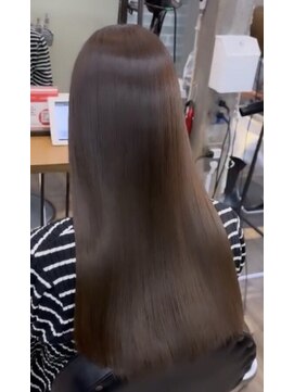 オーバーヘアー 大久保店(over hair) 【over hair】髪質改善×シアーグレージュ