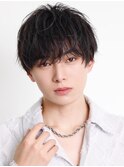 【シャープパーマ】刈り上げマッシュ ナチュラル束感