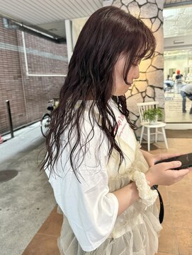 ビーハイブ 仙台駅前店(Behive) pink brown × perm styling