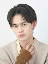 オーシャントーキョー サニー 原宿(OCEAN TOKYO Sunny)&nbsp;フェザーパーマセンターパートニュアンスパーマ韓国マッシュ黒髪