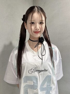 ペレ アネックス 大阪梅田茶屋町店(PELE ANNEX) くびれヘア/アプリコットオレンジ/夏のヘアアレンジ/梅田