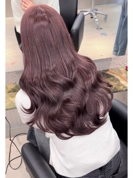 ペレ 栄 アネックス(PELE栄ANNEX) 韓国 くびれロング レイヤー ワンホンヘア 小顔前髪