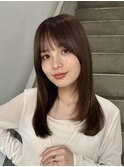 レイヤー/セミロングボブ髪質改善縮毛矯正白髪ぼかしショート