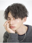 ツイストスパイラルパーマ 波巻き 刈り上げ センターパート 熊本