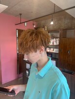 グート ヘアーメイク(gut HAIR MAKE)&nbsp;メンズ ツイストスパイラル 茶髪 緩め