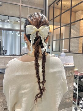 フェリア 渋谷(Feria) 【Feria】 編みおろしアレンジ  福田沙也加