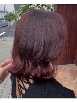 ワインレッドカラ