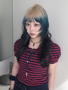 キオク(KIOX) ハイトーン/デザインカラー/レイヤーカット/ハッシュカット