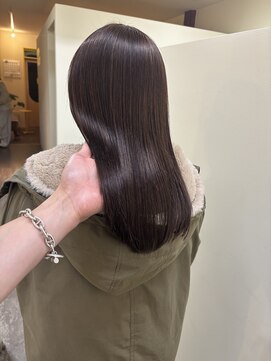 ヒントステーション(HINTSTATION) 〈浅草 半個室〉コスメストレート/ラベンダーブラウン