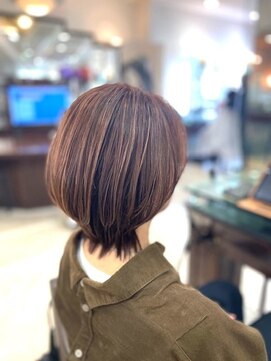 エルプリエ(elle brille) 艶感ベリー・マッシュ［用賀/髪質改善/オージュア/ハイライト]