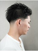 スパイキーショート/短髪/テーパーフェード/アップバング/姫路