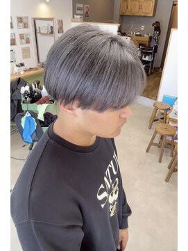 オリビアヘアー(OLIVIA HAIR) メンズグレーカラー×透明感暗髪☆