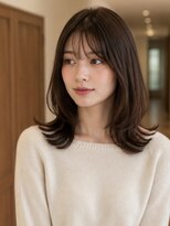 ユニット 蕨西口店(UNIT)&nbsp;セミロング20代30代ストレートレイヤー前髪なし前髪あり蕨