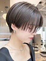 ローマー 明治神宮前 渋谷(ROAMER)&nbsp;ショートボブ切りっぱなしボブレイヤーカット前髪カット縮毛矯正