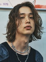アンサー 原宿(ANSWER)&nbsp;原宿メンズボブメンズミディアムセンターパートニュアンスパーマ