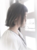 ヘアーアンドアトリエ マール(Hair&Atelier Marl) 【Marl外国人風カラー】リッチグレーの外ハネショートボブ